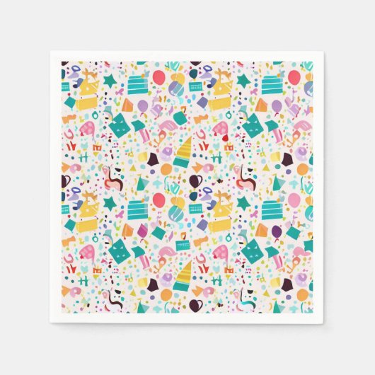 Serviette En Papier Serviettes Motifs animées pour votre fête d'annive (Devant)