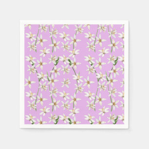 Serviette En Papier Serviettes motifs aux fleurs de citron en été