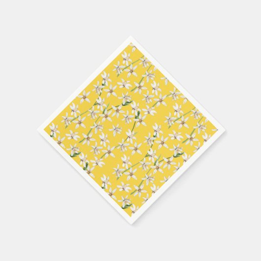 Serviette En Papier Serviettes motifs aux fleurs de citron en été (Coin)