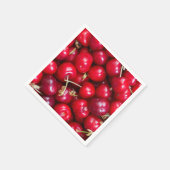 Serviette En Papier Serviettes motifs en cerise douce (Coin)