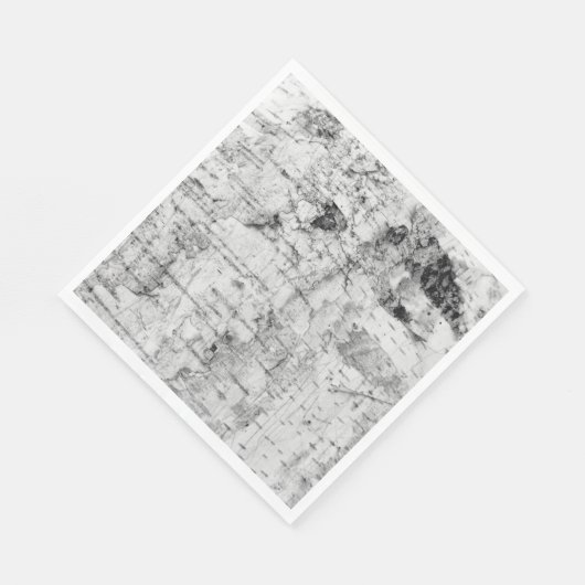 Serviette En Papier Serviettes motifs en écorce de bouleau (Coin)