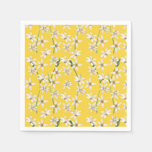 Serviette En Papier Serviettes motifs en fleur de citron