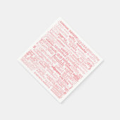 Serviette En Papier serviettes multilingues Health Text - Choisir les  (Coin)