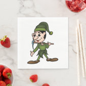 Serviette En Papier Serviettes Nain Vert (En situation)