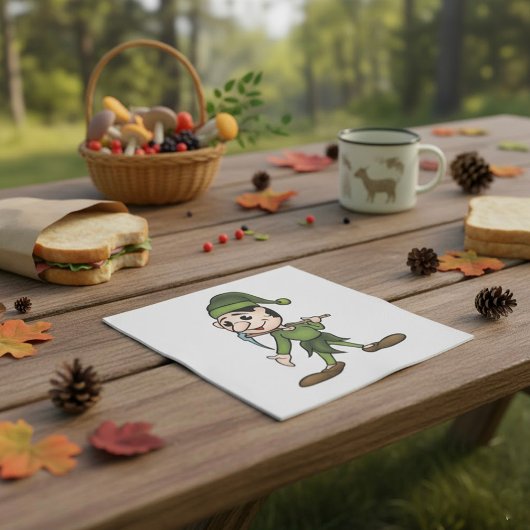 Serviette En Papier Serviettes Nain Vert