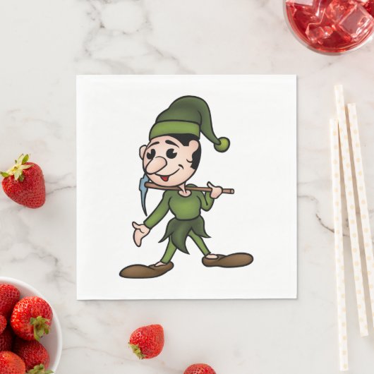 Serviette En Papier Serviettes naines vertes (En situation)