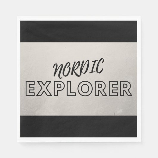 Serviette En Papier Serviettes Nordic Explorer (Devant)