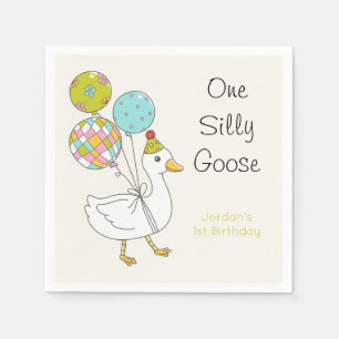 Serviette En Papier Serviettes One Silly Goose