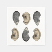 Serviette En Papier Serviettes Oyster Shell (Devant)