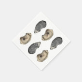 Serviette En Papier Serviettes Oyster Shell (Coin)