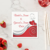 Serviette En Papier Serviettes - Papier - Carrosserie rouge (En situation)