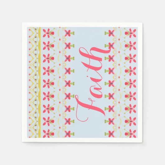 Serviette En Papier Serviettes Papier Design Quotidiennes Avec Foi (Devant)