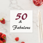 Serviette En Papier serviettes papier pour 50e anniversaire (En situation)