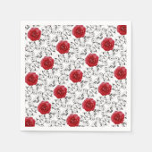 Serviette En Papier Serviettes - Papier - Rouge Rose noir (Devant)