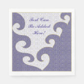 Serviette En Papier Serviettes Pâques Blancs Standard "Gold Star/Purpl (Devant)
