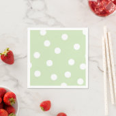 Serviette En Papier Serviettes Pastel Green Polka (En situation)