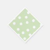 Serviette En Papier Serviettes Pastel Green Polka (Coin)