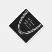 Serviette En Papier Serviettes Pearl Fête des mariées des années 1920 (Coin)