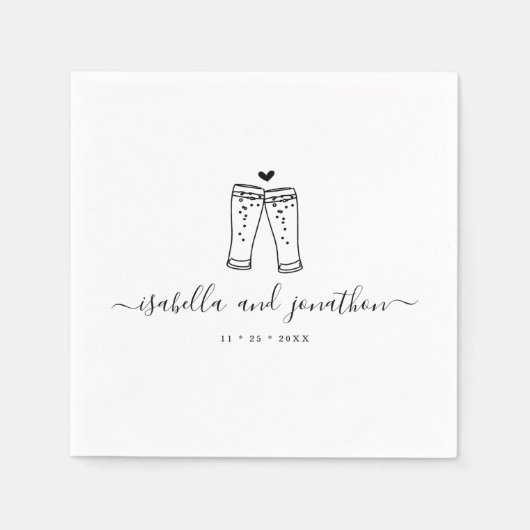 Serviette En Papier Serviettes personnalisées (Devant)