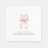 Serviette En Papier Serviettes personnalisées 50e anniversaire Fleur s (Devant)