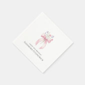 Serviette En Papier Serviettes personnalisées 70e anniversaire Fleur s (Coin)