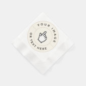 Serviette En Papier Serviettes - Personnalisées (ajouter image/texte) (Coin)
