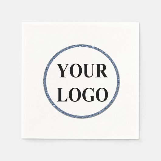 Serviette En Papier Serviettes personnalisées AJOUTER LOGO Mariage per (Devant)