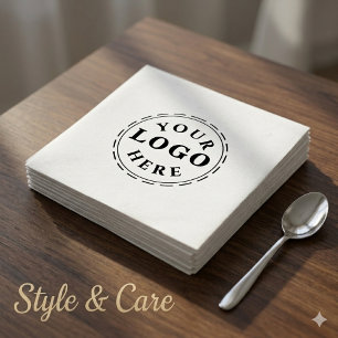 Serviette En Papier Serviettes personnalisées avec logo pour la promot