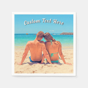 Serviette En Papier Serviettes Personnalisées avec Votre Photo et Text