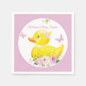 Serviette En Papier Serviettes personnalisées Baby shower en caoutchou (Devant)