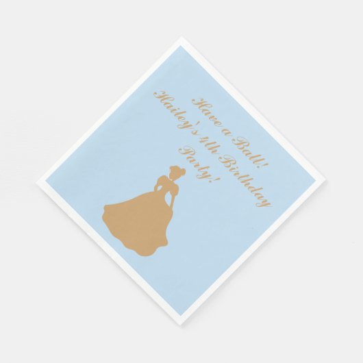 Serviette En Papier Serviettes personnalisées Cinderella Party (Coin)