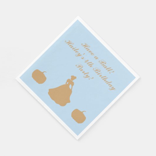 Serviette En Papier Serviettes personnalisées Cinderella Party (Coin)