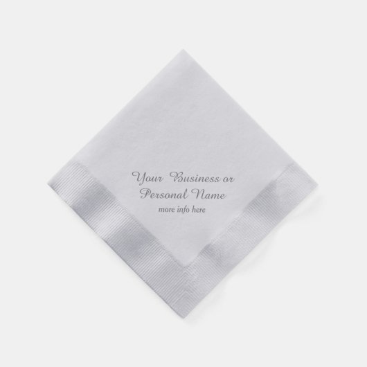 Serviette En Papier serviettes personnalisées couleur argent (Coin)