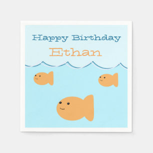 Serviette En Papier Serviettes personnalisées de fête d'anniversaire