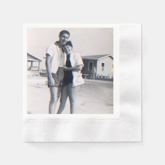 Serviette En Papier Serviettes personnalisées de la fête de l'annivers (Devant)