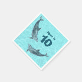 Serviette En Papier Serviettes personnalisées Dolphin Party (Coin)