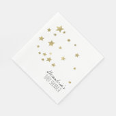 Serviette En Papier Serviettes personnalisées Gold Starlight Stars (Coin)