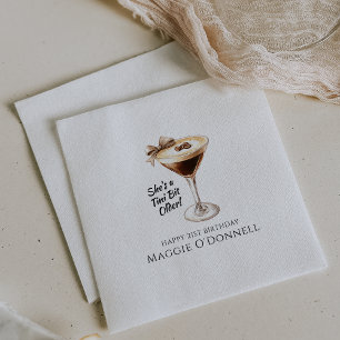 Serviette En Papier Serviettes personnalisées Martini 21e anniversaire