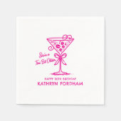 Serviette En Papier Serviettes personnalisées Martini 30e anniversaire (Devant)
