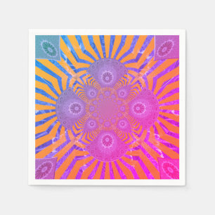 Serviette En Papier Serviettes personnalisées motif charmant rose et v