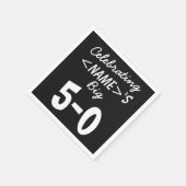 Serviette En Papier Serviettes personnalisées pour célébrer le 50e ann (Coin)