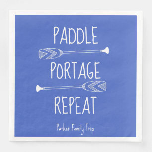 Serviette En Papier Serviettes personnalisées pour le voyage en canoë