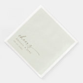 Serviette En Papier Serviettes personnalisées pour Mariage (Coin)