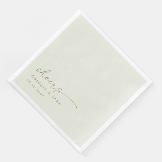 Serviette En Papier Serviettes personnalisées pour Mariage (Coin)