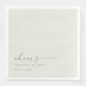 Serviette En Papier Serviettes personnalisées pour Mariage (Devant)