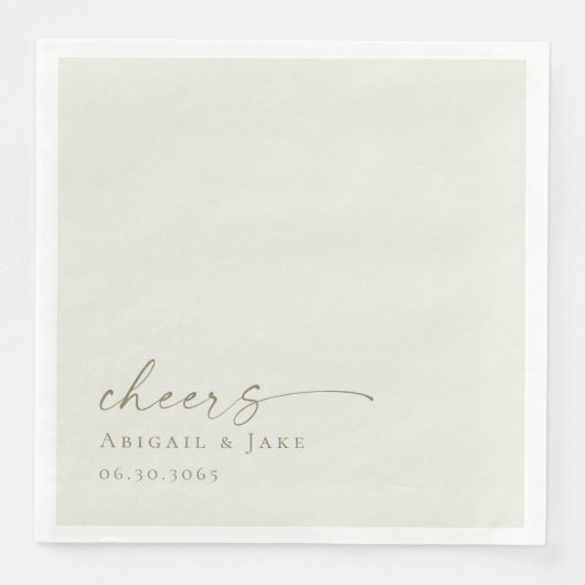 Serviette En Papier Serviettes personnalisées pour Mariage (Devant)