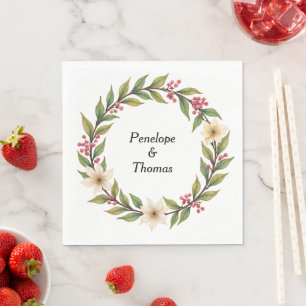 Serviette En Papier Serviettes personnalisées pour mariage ou douche e