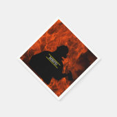 Serviette En Papier Serviettes personnalisées pour pompiers et flammes (Coin)