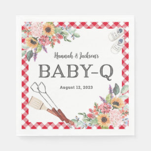 Serviette En Papier Serviettes personnalisées Red Baby-Q