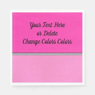 Serviette En Papier Serviettes personnalisées roses chaudes pour elle